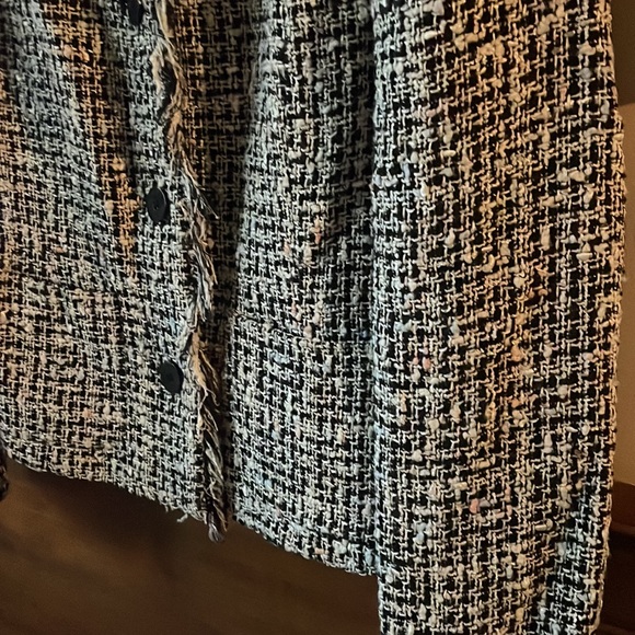 Jones New York Fringe Blazer sz 10 - Picture 3 of 5